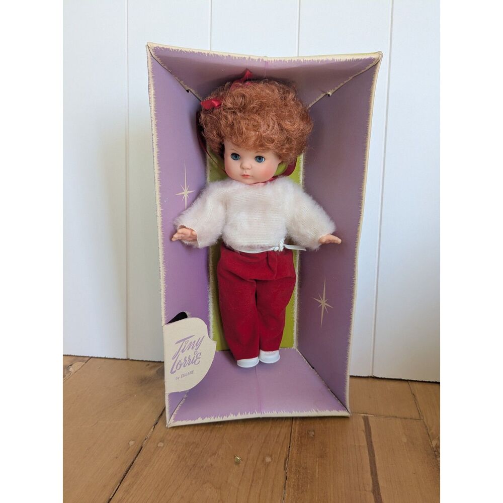 Vintage Tiny Lorrie Doll in Box - Red Hair, pants - 12" - #1141